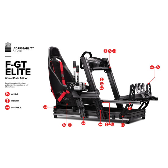Next Level Racing F-GT Elite Wheel Plate Edition Chassis