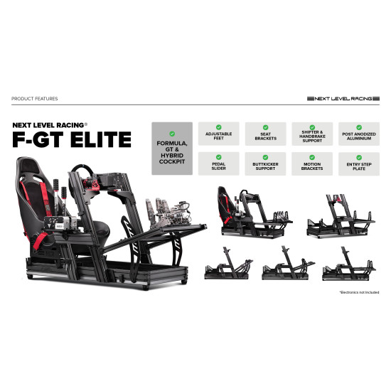Next Level Racing F-GT Elite iRacing Edition Chassis
