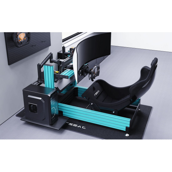 RSeat A1 Pro Formula Turquoise Cockpit