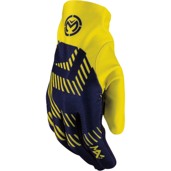 Moose Racing MX-2 Navy Yellow Gloves