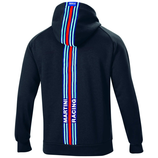 Men's Hoodie Big Stripes Martini Racing - Black