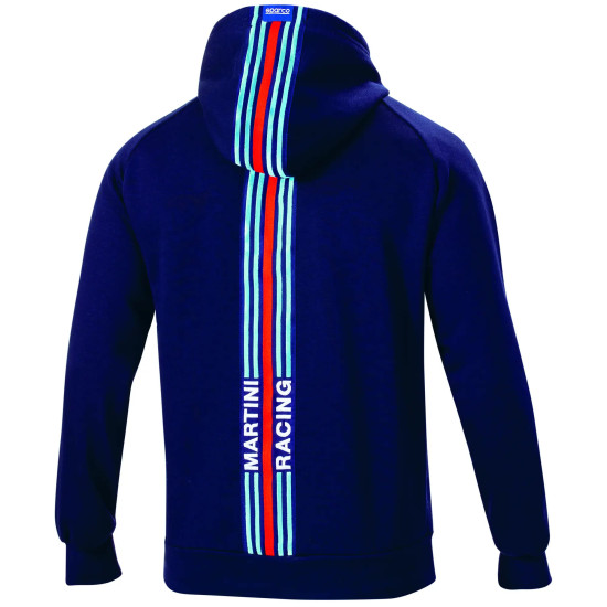 Men's Hoodie Big Stripes Martini Racing - Navy Blue