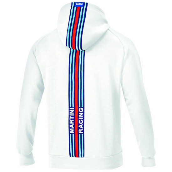Men's Hoodie Big Stripes Martini Racing - White