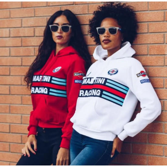 Lady's Hoodie Sparco Martini Racing - White