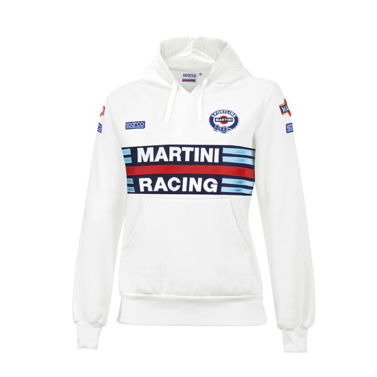 Lady's Hoodie Sparco Martini Racing - White