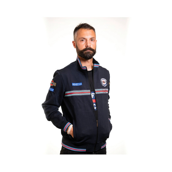 Men's Full Zip Sweatshirt Martini Racing - Black
