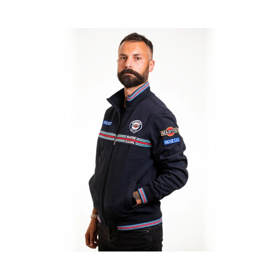 Men's Full Zip Sweatshirt Martini Racing - Black