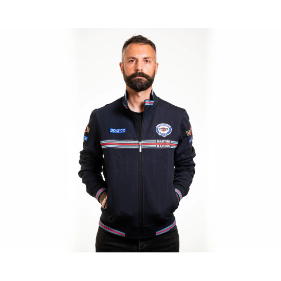Men's Full Zip Sweatshirt Martini Racing - Black
