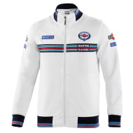 Men's Full Zip Sweatshirt Martini Racing - White
