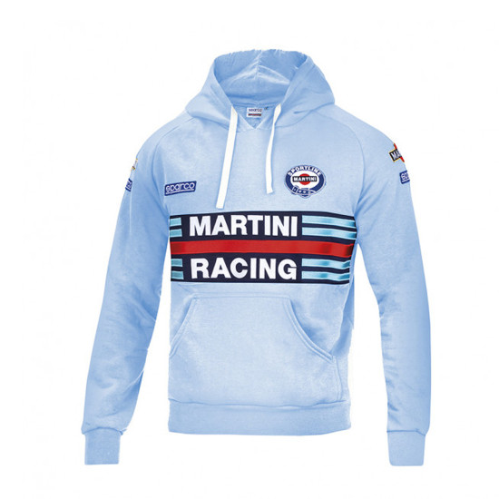 Men's Hoodie Sparco Martini Racing - Light Blue