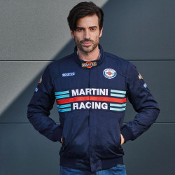 Men's Bomber Jacket Martini Racing - Navy Blue