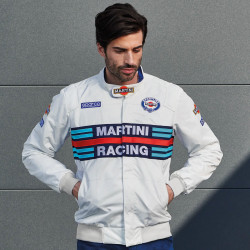 Men's Bomber Jacket Martini Racing - White