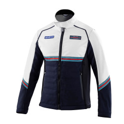 Men's Softshell Martini Racing Jacket - White & Navy Blue