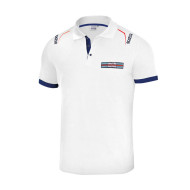 Men's Polo Embroideries Martini Racing - White