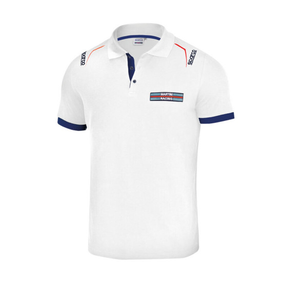 Men's Polo Embroideries Martini Racing - White