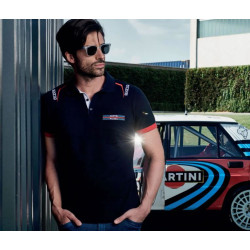 Men's Polo Embroideries Martini Racing - Navy Blue