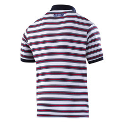 Men's Polo Striped Martini Racing - White