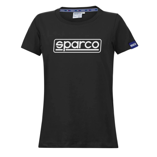 Lady's T-Shirt Sparco Frame - Black