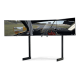 Elite Free Standing Triple Monitor Stand - Black Edition
