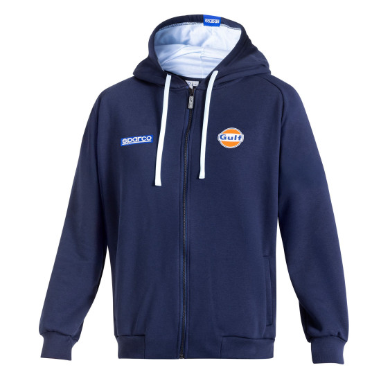 Gulf Hooded Full Zip Sweatshirt  - Navy Blue