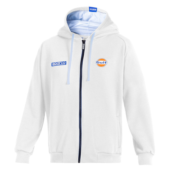 Gulf Hooded Full Zip - White