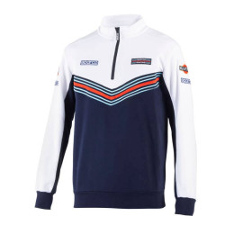 Half Zip Sweatshirt Martini Racing - Black and White