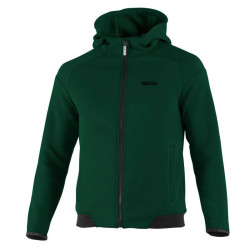 Hooded Full Zup Sweatshirt Sparco - Green