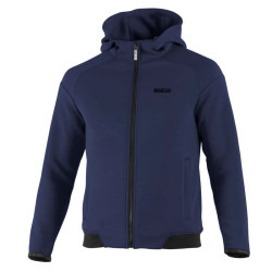 Hooded Full Zup Sweatshirt Sparco - Navy Blue