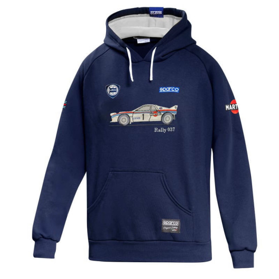 Hoodie Lancia 037 Rally Martini Racing - Navy Blue