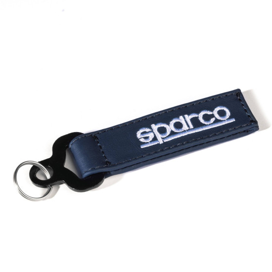 Leather Keychain Martini Racing - Navy Blue