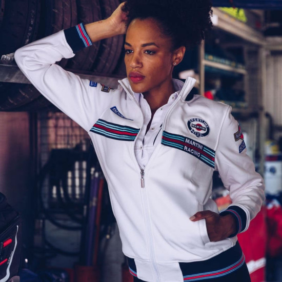 Ladies Full Zip Sweatshirt - White