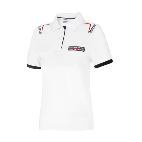 Ladies Martini Racing Polo by Sparco - White