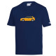Lancia Delta HF T-Shirt - Navy Blue / Yellow