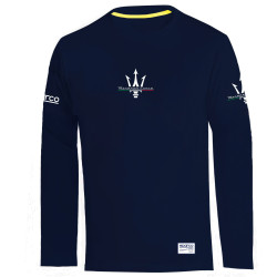 Long Sleeve T-Shirt Maserati - Navy Blue