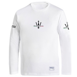 Long Sleeve T-Shirt Maserati - White