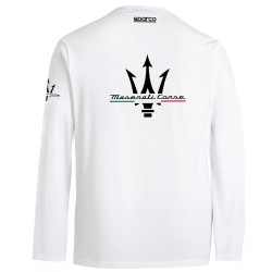 Long Sleeve T-Shirt Maserati - White