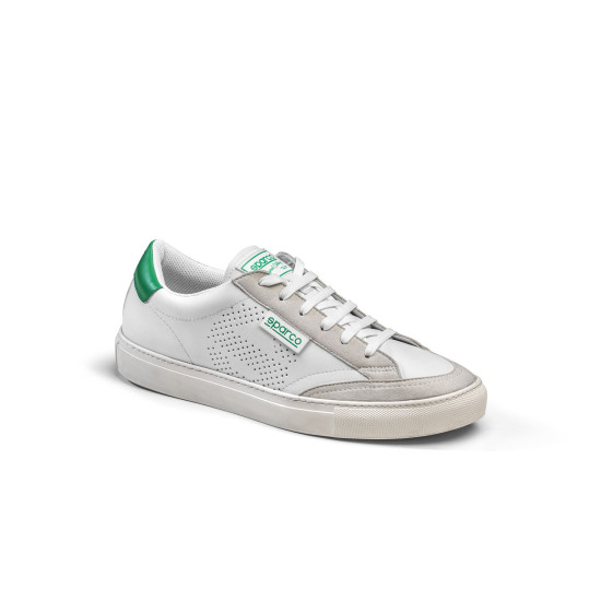 Sparco S-Time Shoes - White / Green