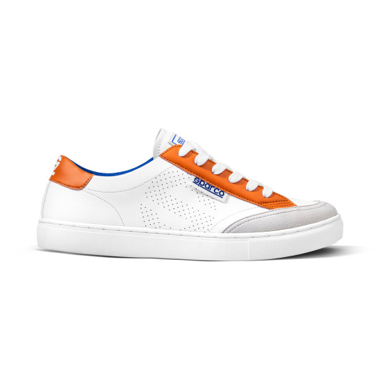 Sparco S-Time Shoes - White / Orange