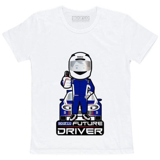 T-Shirt Future Racer by Sparco - White