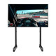 Round Tube Freestanding Single Monitor Stand