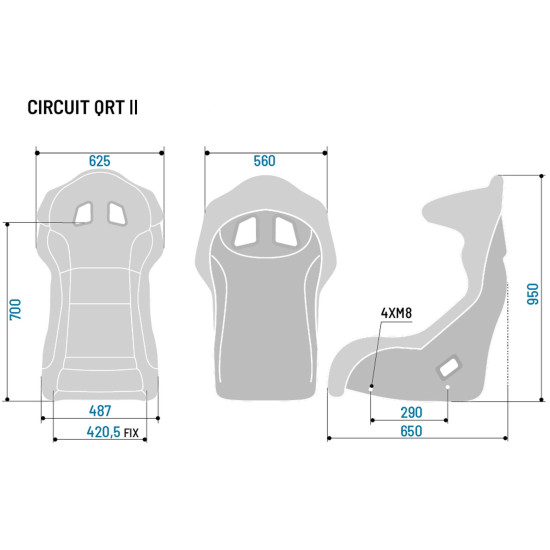 Sparco Circuit II QRT Seat FIA 8855-1999