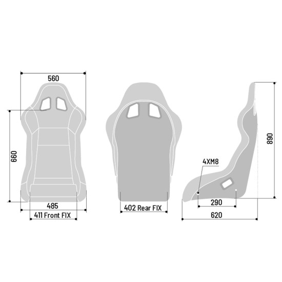 Sparco EVO QRT Seat X FIA 8855-1999