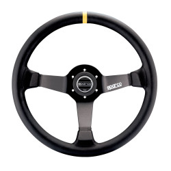 Sparco 345 Leather Streering Wheel - Black