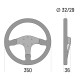 Sparco 375 Suede Streering Wheel - Black