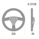 Sparco 383 Suede Streering Wheel - Black