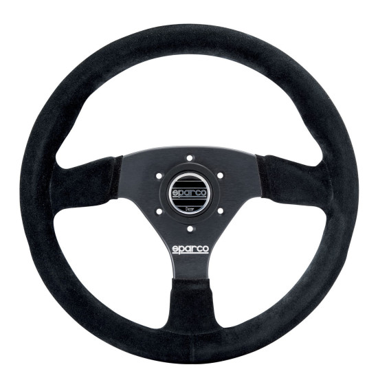 Sparco 383 Suede Streering Wheel - Black
