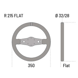 Sparco R215 Flat Leather Streering Wheels