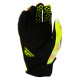 Fly Racing Kinetic Blur Gloves - White / Hi-Vis / Orange