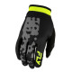 Fly Racing Lite Flake Kids Gloves - Grey / Hi-Vis / Black