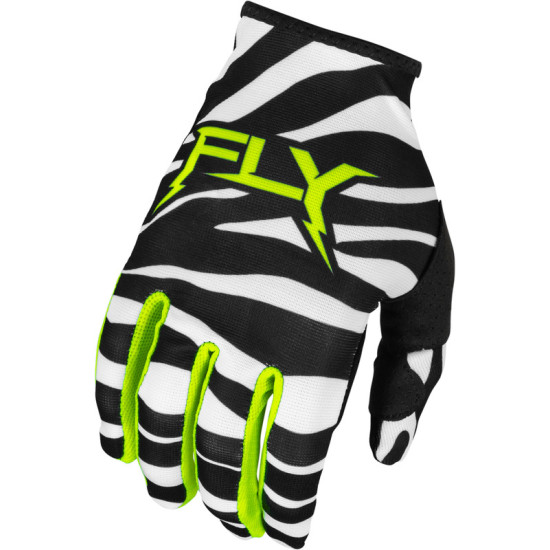 Fly Racing Lite Uncaged - Black / White / Neon Green